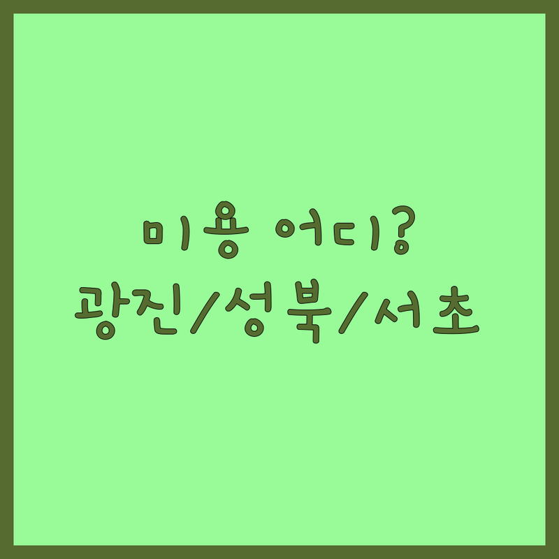 반려동물 관리 어디로 갈까? 서울 광진/성북/서초 반려동물 미용 고민 해결!